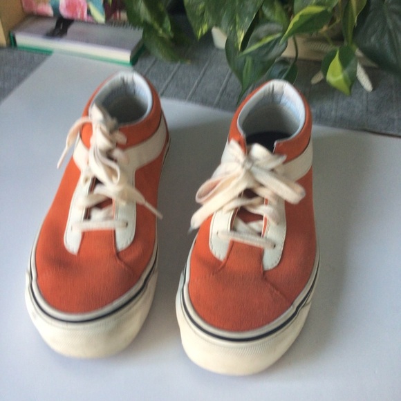 Orange Ultra Crush Lite-Off Wall Suede Canvas Shoes Sneakers Teens 5.5 - Picture 10 of 12